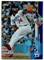 2020 Topps Opening Day BLUE Foil Kenley Jansen #101 Los Angeles Dodgers